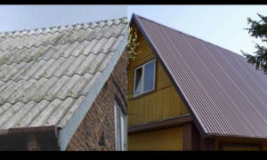 Как проводится замена шифера на металлочерепицу на крыше дома